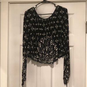 Free people crop long sleeve